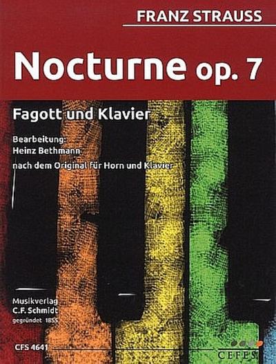 Nocturne Nr.7für Fagott und Klavier