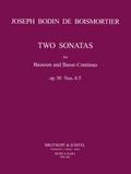 SONATAS IN D MINOR & C MINOR OP5045 BASS