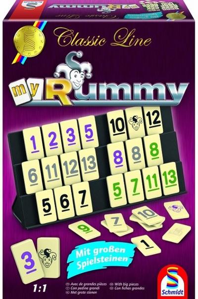 Classic Line, MyRummy, mit großen Spielfiguren, Überarbeitung