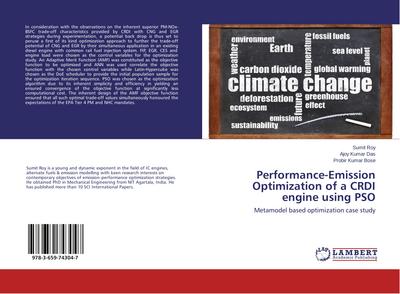 Performance-Emission Optimization of a CRDI engine using PSO