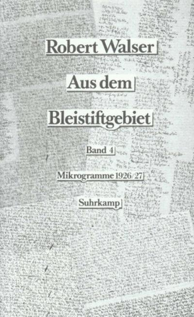 Aus dem Bleistiftgebiet, 6 Bde. Mikrogramme aus den Jahren 1926-1927