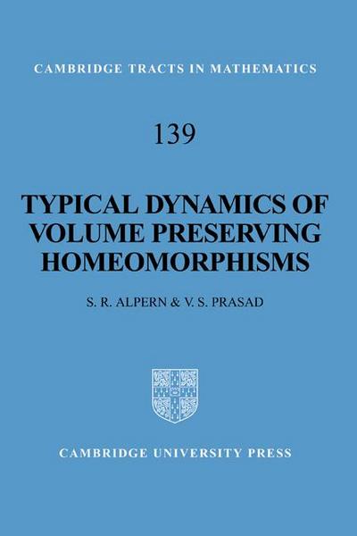 Typical Dynamics of Volume Preserving Homeomorphisms