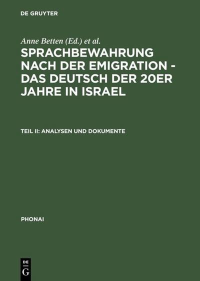 Sprachbewegung nach der Emigration II