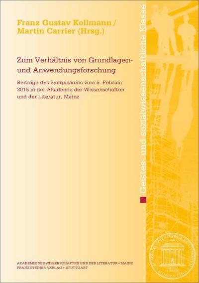 Zum Verhältnis von Grundlagen- und Anwendungsforschung
