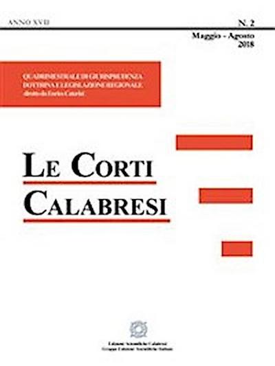 Le Corti Calabresi - Fascicolo 2 - 2018