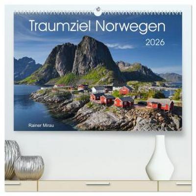 Traumziel Norwegen 2026 (hochwertiger Premium Wandkalender 2026 DIN A2 quer), Kunstdruck in Hochglanz