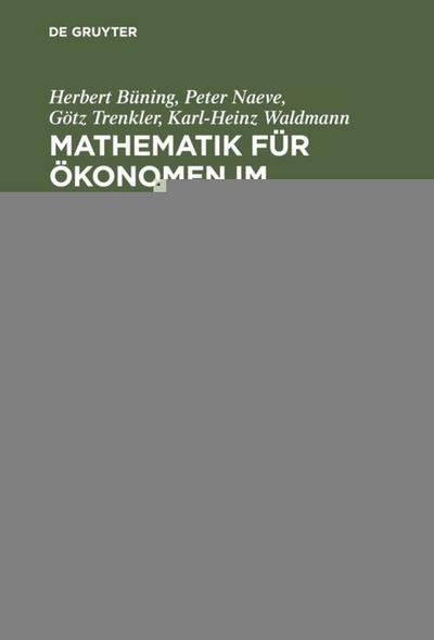 Mathematik für Ökonomen im Hauptstudium