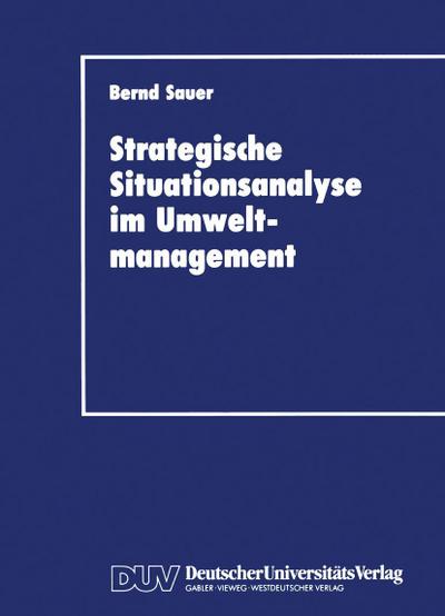 Stragegische Situationsanalyse im Umweltmanagement