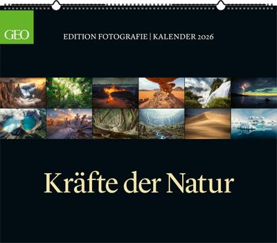 GEO - GEO Edition: Kräfte der Natur 2026 - Wandkalender 70x60 cm, Poster-Kalender mit Naturgewalten, 12 Monatsblätter & Spiralbindung inkl. Postkarten für Natur- und Fotografie-Liebhaber