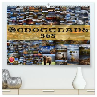 Schottland 365 (hochwertiger Premium Wandkalender 2024 DIN A2 quer), Kunstdruck in Hochglanz