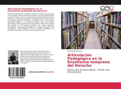 Articulacion Pedagógica en la Enseñanza temprana del Derecho