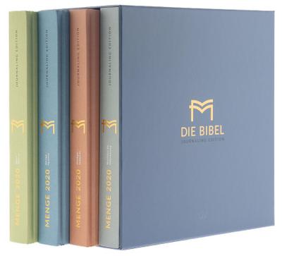 Menge 2020 (Bibel) - Journaling Edition - 4 Bände im Schuber