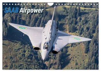 Saab Airpower (Wandkalender 2026 DIN A4 quer), CALVENDO Monatskalender