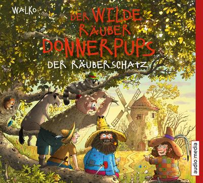 Der wilde Räuber Donnerpups - Der Räuberschatz, 1 Audio-CD