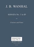 Sonate B-Dur Nr.3für Klarinette und Klavier