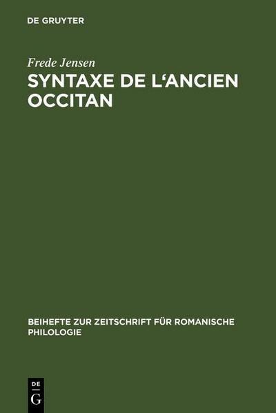 Syntaxe de l’ancien occitan