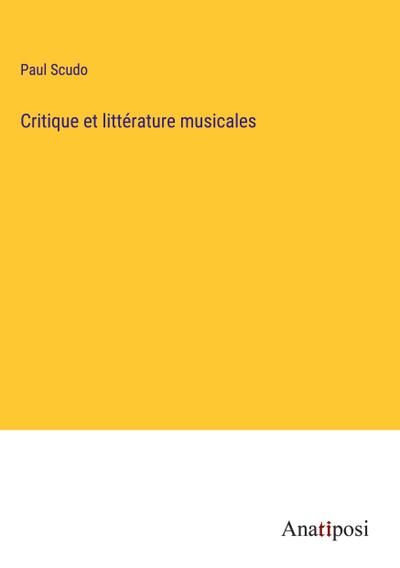Critique et littérature musicales