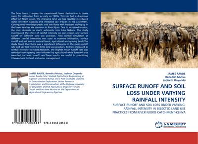 SURFACE RUNOFF AND SOIL LOSS UNDER VARYING RAINFALL INTENSITY