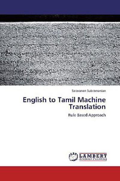 English to Tamil Machine Translation