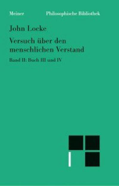 Versuch über den menschlichen Verstand. Band II