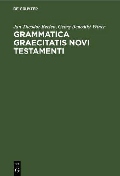 Grammatica graecitatis Novi Testamenti