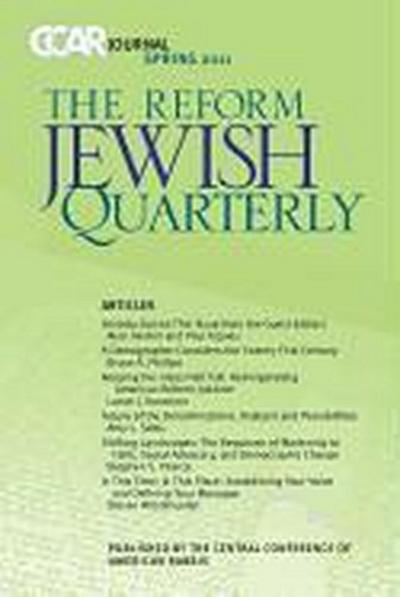 CCAR Journal, The Reform Jewish Quarterly Spring 2011