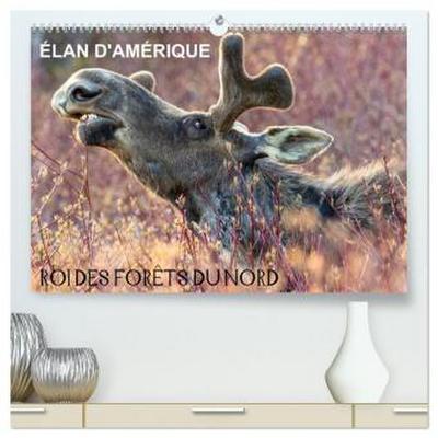 ÉLAN D’AMÉRIQUE - ROI DES FORÊTS DU NORD  (Calendrier mural 2026 DIN A2 vertical) calendrier de bureau
