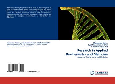 Research in Applied Biochemistry and Medicine