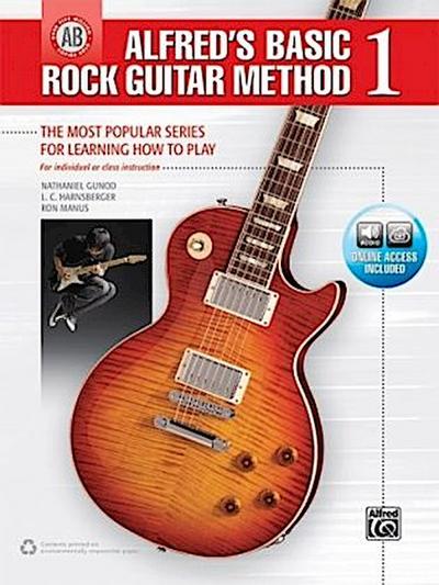 Alfred’s Basic Rock Guitar Method 1, m. 1 Buch, m. 1 Beilage
