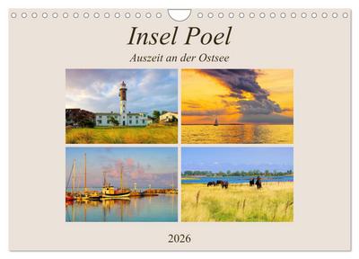 Insel Poel - Auszeit an der Ostsee (Wandkalender 2026 DIN A4 quer), CALVENDO Monatskalender