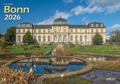 Bonn 2026 Bildkalender A3 quer, spiralgebunden