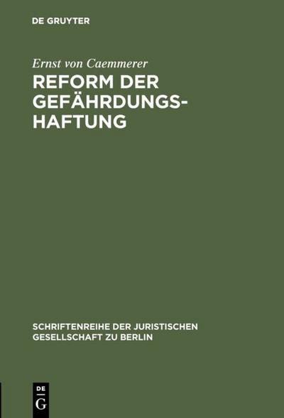 Reform der Gefährdungshaftung