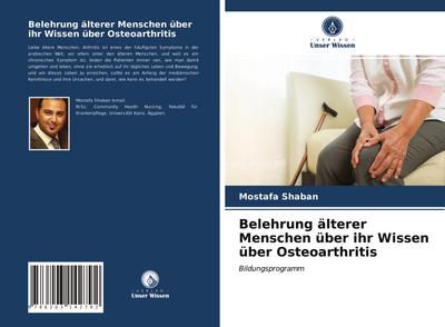 Belehrung älterer Menschen über ihr Wissen über Osteoarthritis