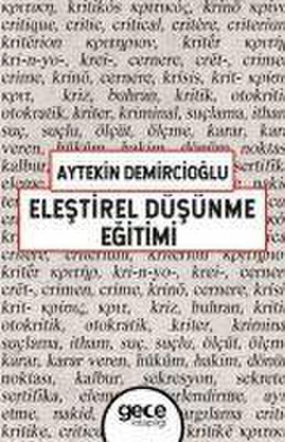 Elestirel Düsünme Egitimi