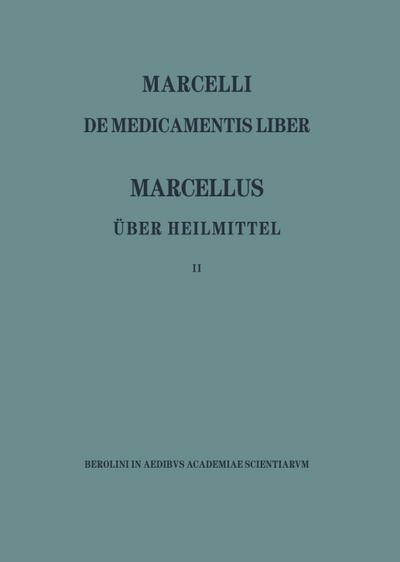 Marcellus - Über die Heilmittel 2