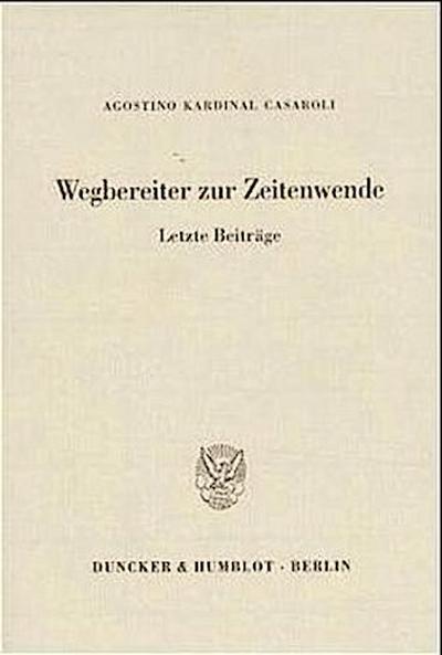 Wegbereiter zur Zeitenwende.