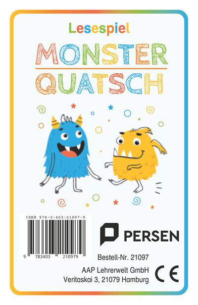 Lesespiel Monster-Quatsch