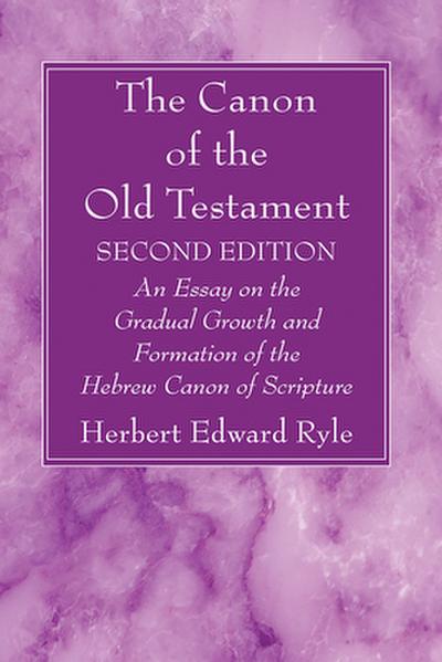 The Canon of the Old Testament