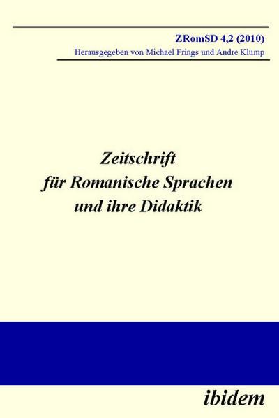 Zeitschrift für Romanische Sprachen und ihre Didaktik