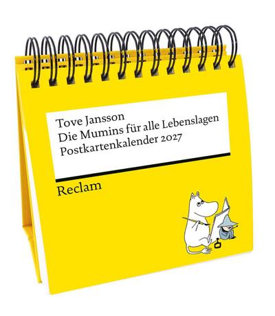 Die Mumins für alle Lebenslagen. Postkartenkalender 2027