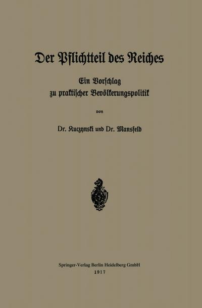 Der Pflichtteil des Reiches