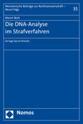 Die DNA-Analyse im Strafverfahren von Maren Beck | Taschenbuch