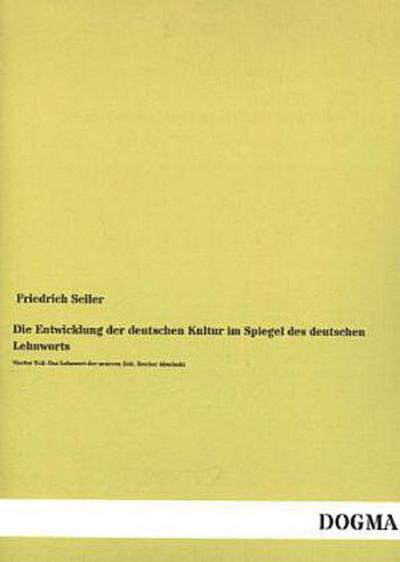 Die Entwicklung der deutschen Kultur im Spiegel des deutschen Lehnworts