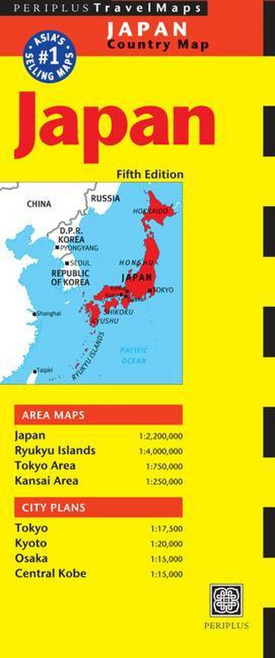 Japan Travel Map Fifth Edition