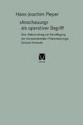 »Anschauung« als operativer Begriff