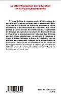 La décentralisation de l’éducation en Afriqu