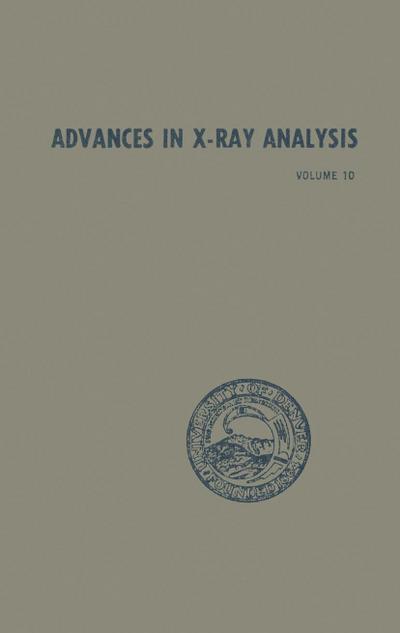 Advances in X-Ray Analysis