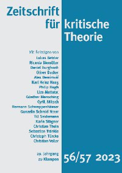 Zeitschrift für kritische Theorie / Zeitschrift für kritische Theorie, Heft 56/57