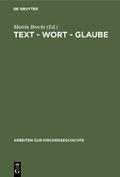 Text - Wort - Glaube