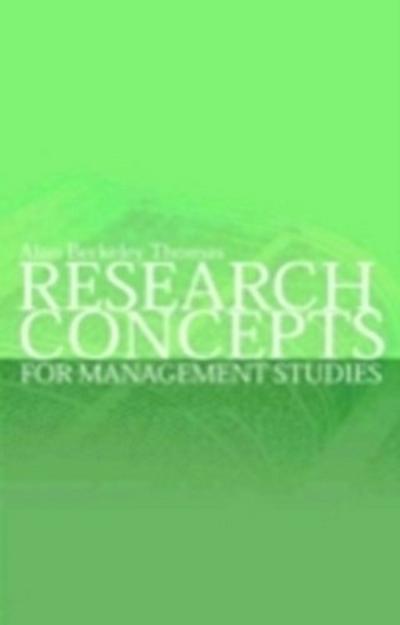 Research Concepts for Management Studies